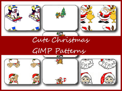 Cute Christmas GIMP Patterns