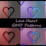 Love Heart GIMP Patterns