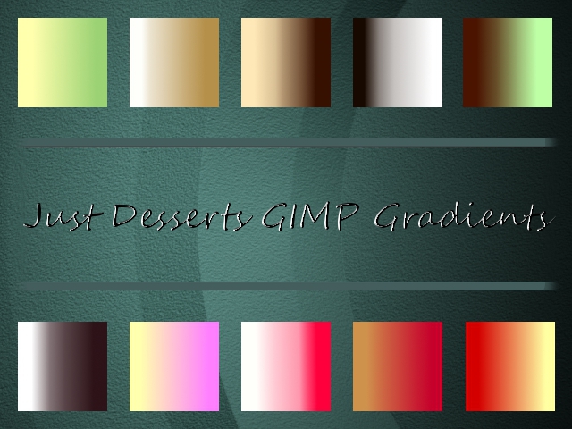 Just Desserts GIMP Gradients