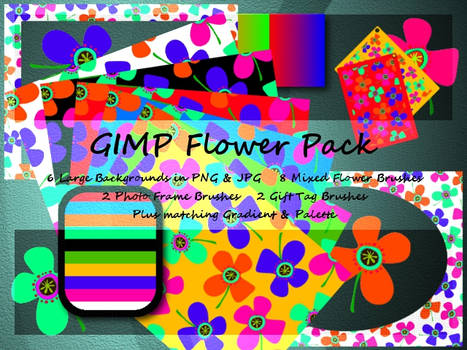 GIMP Flower Pack