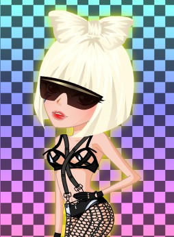 Chibi Lady GaGa dressup