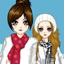 Cute winter coat dress up