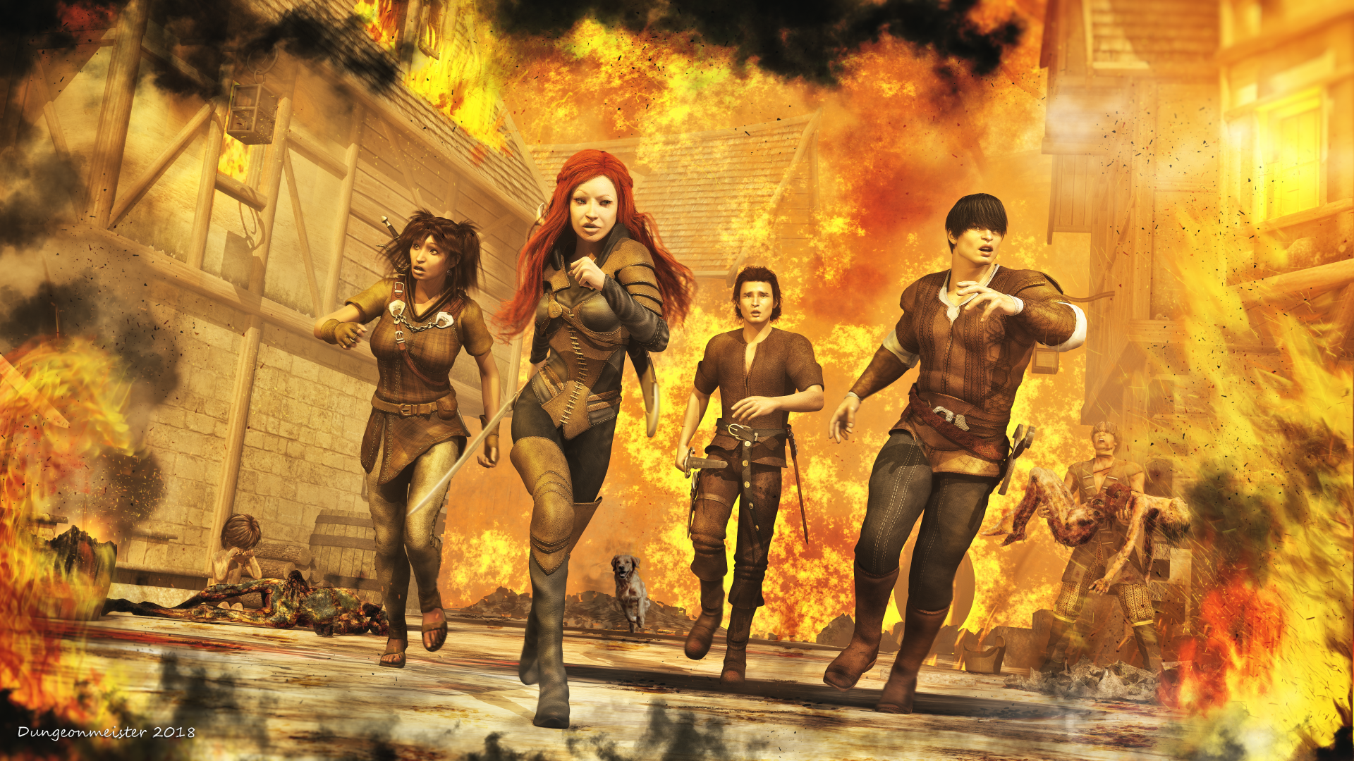 The Burning by dungeonmeister on DeviantArt