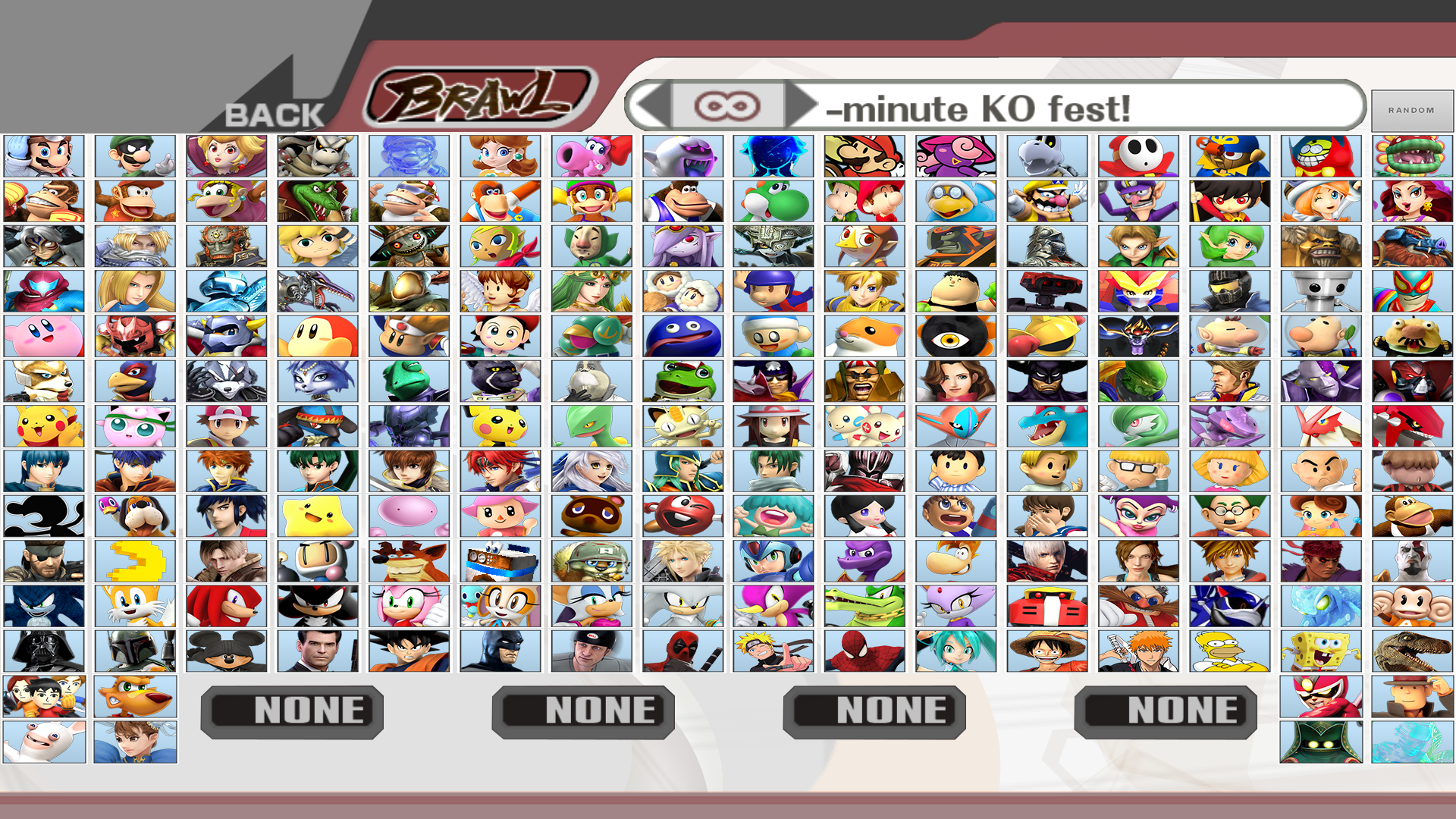 Super Smash Bros Brawl Characters