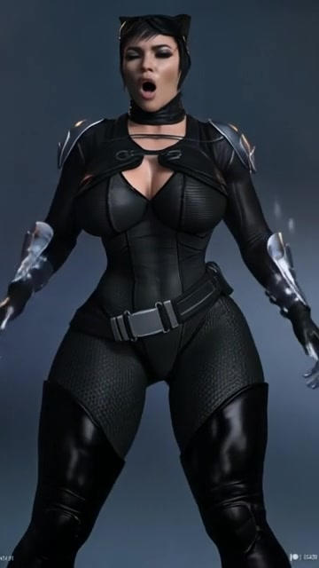 catwoman sex doll Leather Eye Mask and Collar for Catwoman Cosplay main image 0