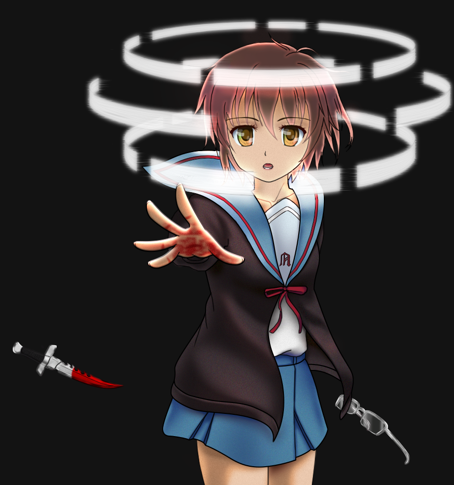 Yuki Nagato getting serious