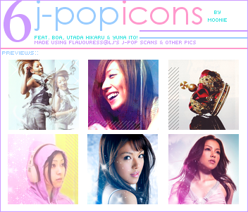 Jpop icon set - 6 icons