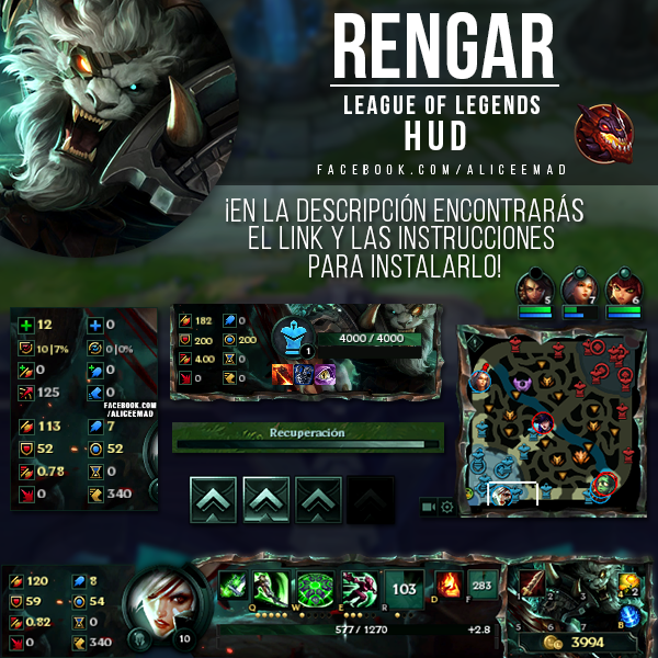 League of Legends HUD - Rengar