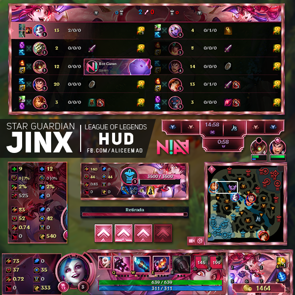 Star Guardian Jinx HUD - League of Legends by AliceeMad on DeviantArt