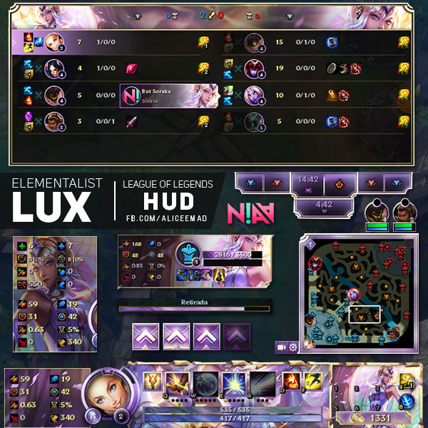 Elementalist Lux HUD - League of Legends