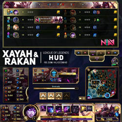 Xayah and Rakan HUD - League of Legends