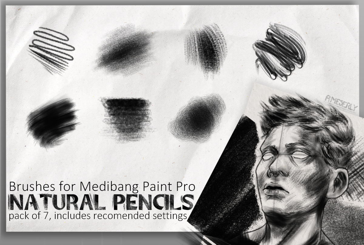 Natural Pencil Pack for Medibang (and FireAlpaca) by BRUPARA on DeviantArt