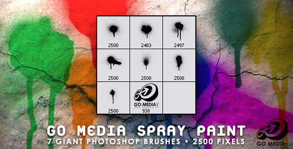 Go Media Spray Paint PS Brush