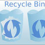 Recycle Bin Blue