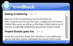 IconBlock RSS Widget