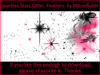 FeathersGlitterSparklesStars