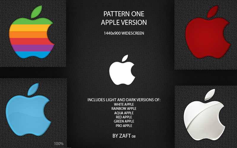 Pattern One Apple 1440x900