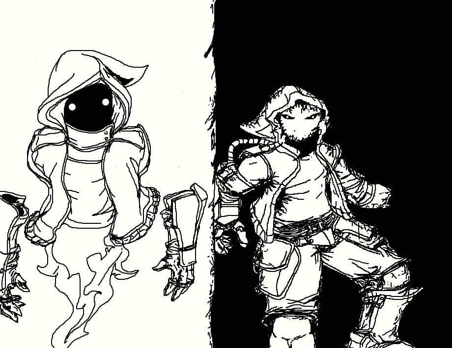 two sides of the same person by lightnigh on DeviantArt