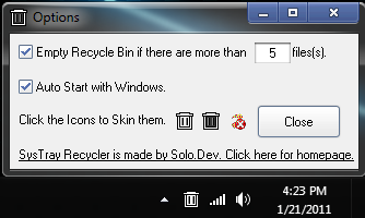 SysTray Recycler 1.3b1