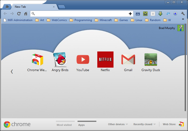 In the Clouds v.2 Chrome Theme
