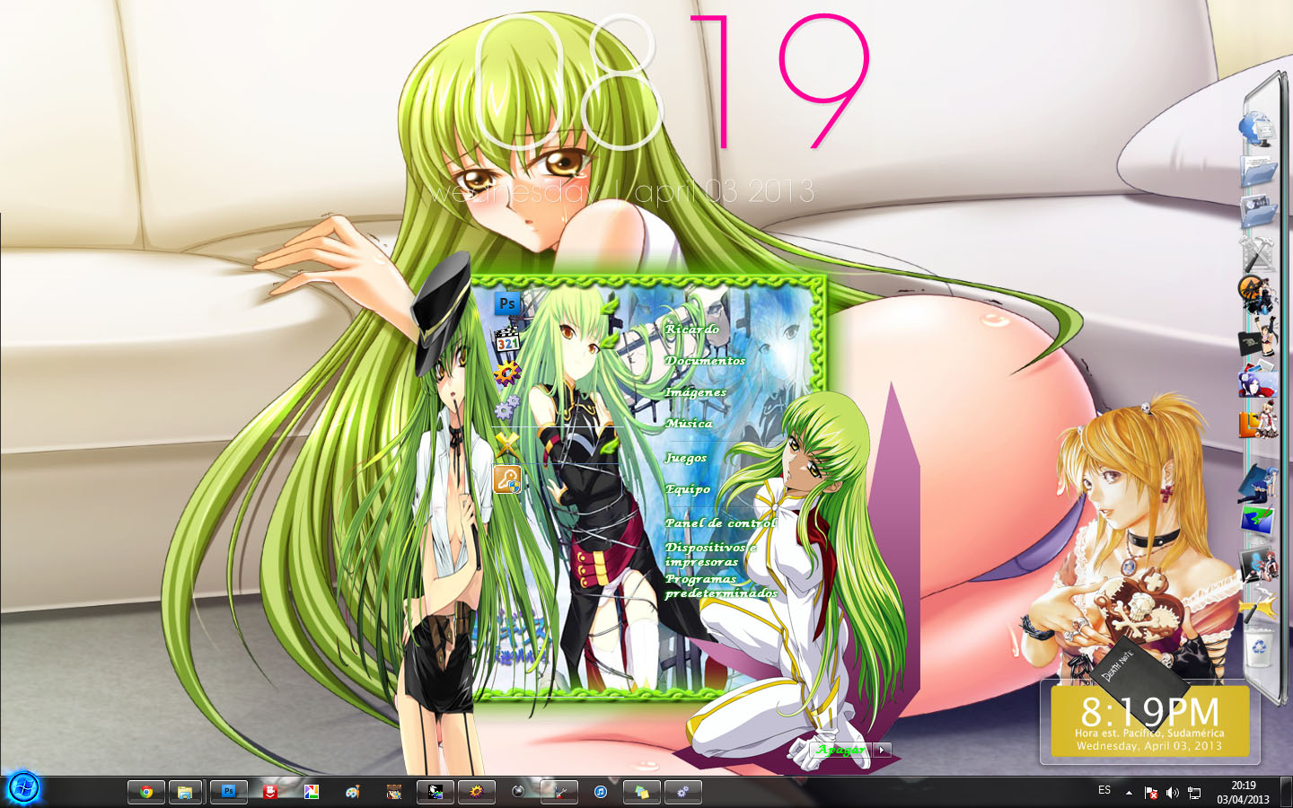 Tema Win7 Code Geass ( C.C.)