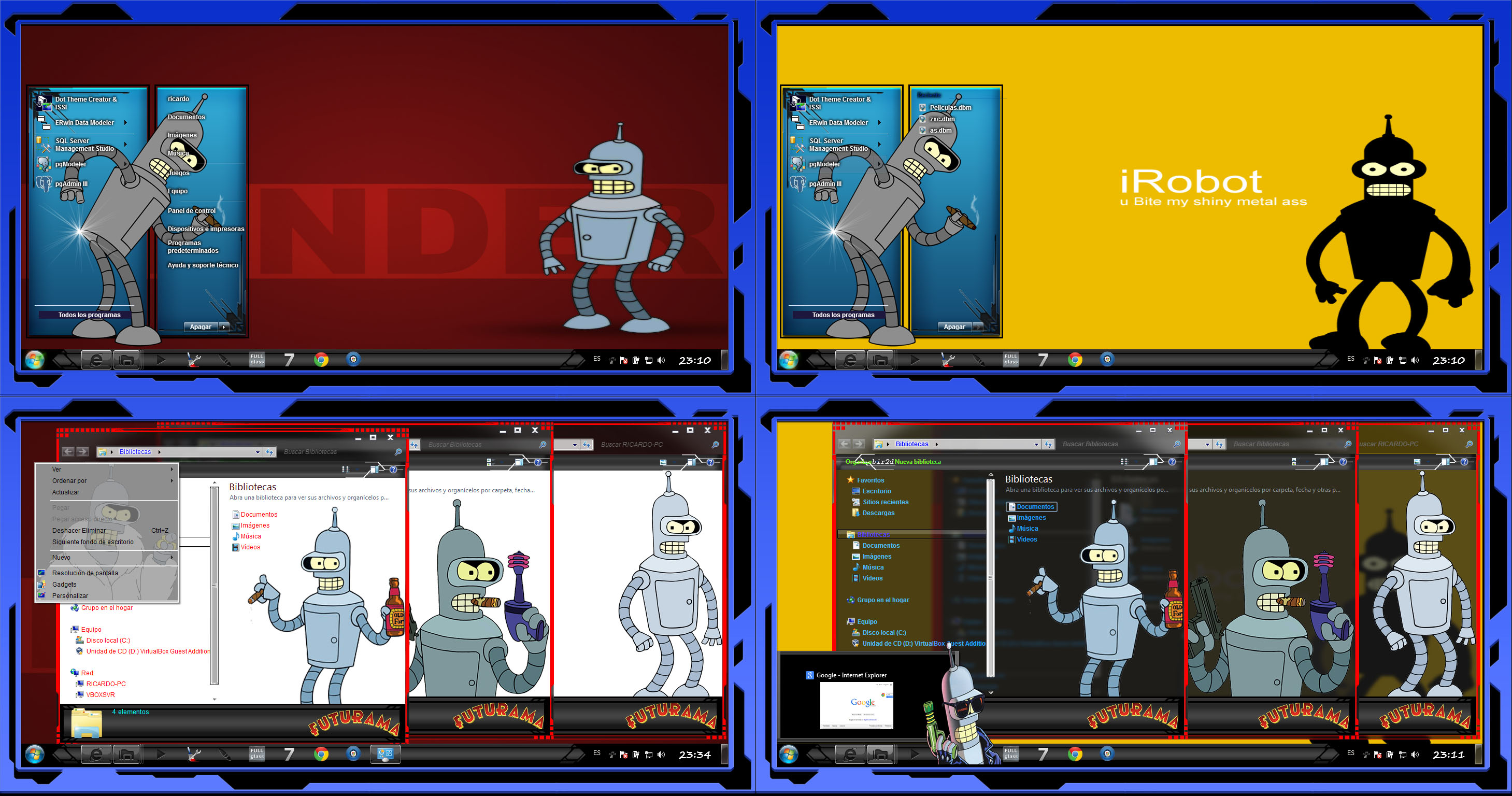 Thema windows7 Bender