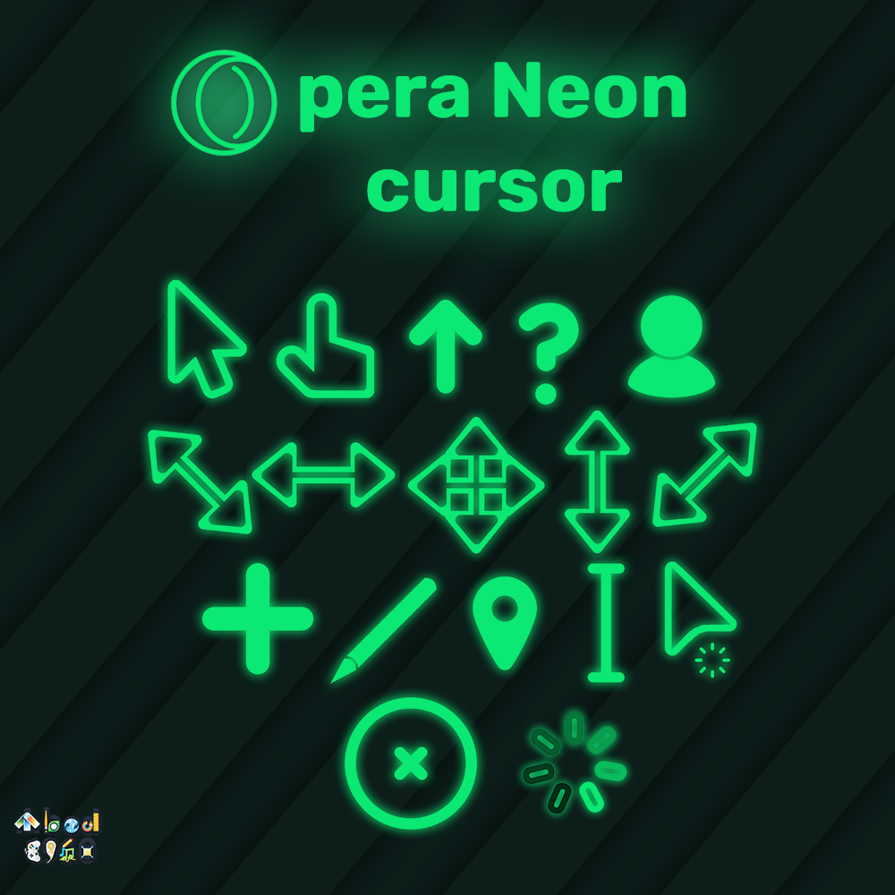 RGB Rainbow Chroma Neon Glass Cursors