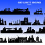 Building Ruin Silhouette Brush Pack