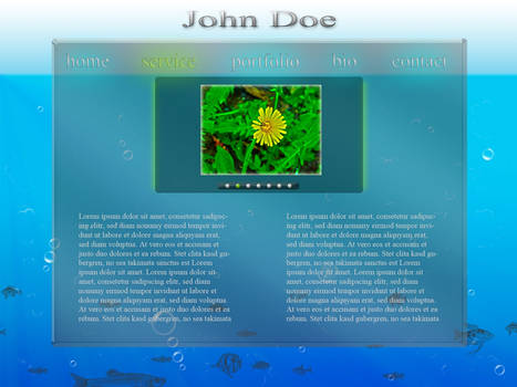 Underwater Portfolio FREE PSD