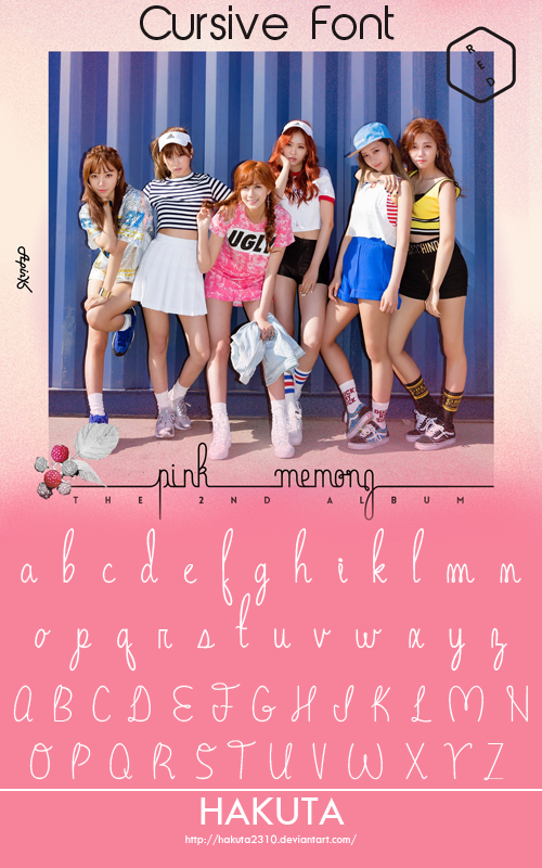 [Font Kpop] Pink Memory - APink