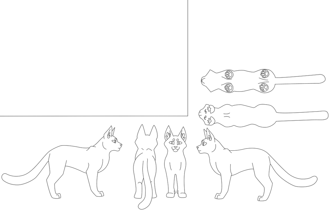 Cat Template - Warrior by CaptainMorwen on DeviantArt