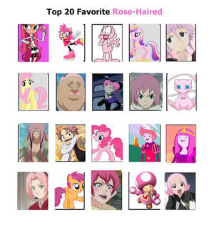 20 favorite Rose Haired meme