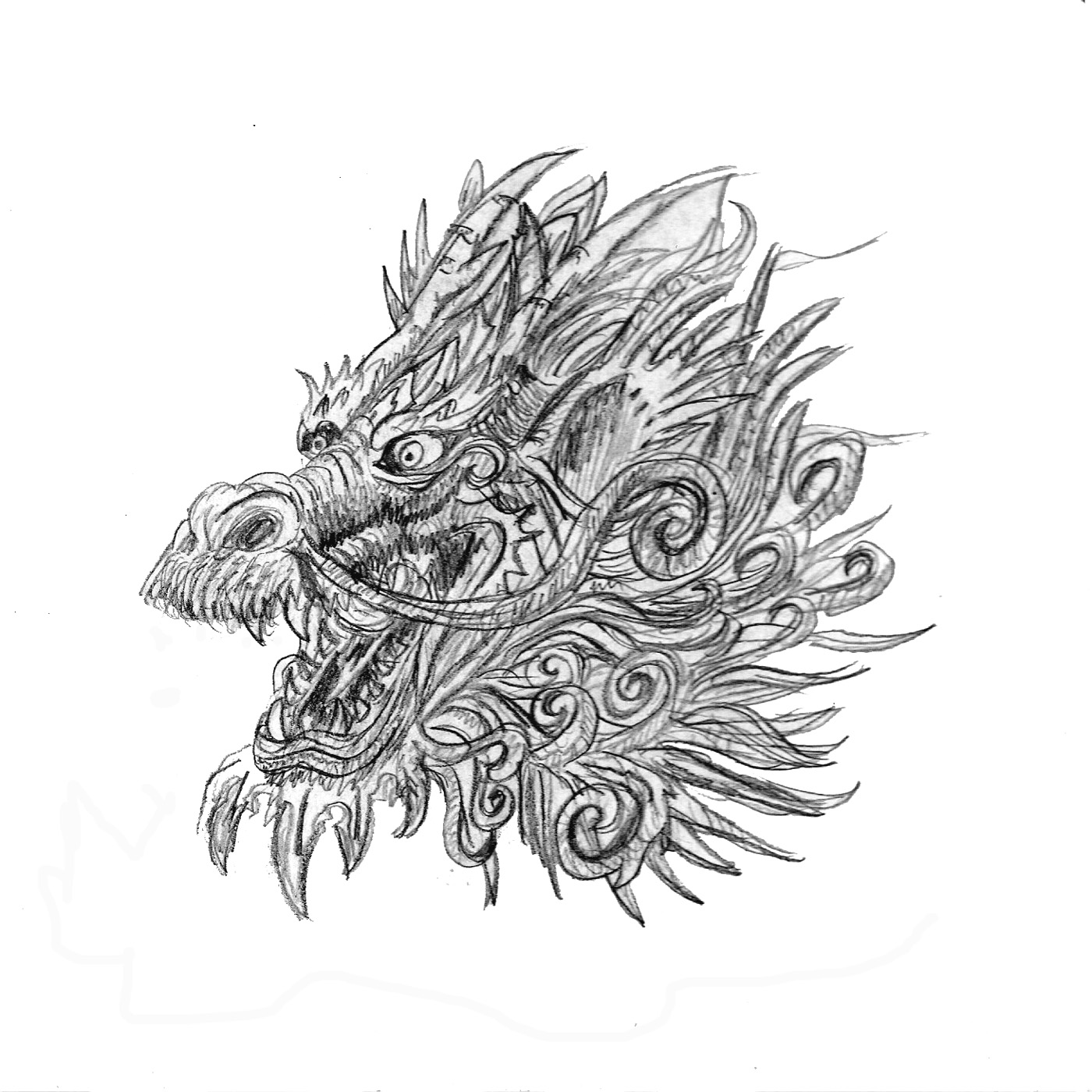 Chinese Dragon Head by Daydreamer899 on DeviantArt, image size:1400x1400