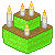 Pandan Cake (2 Layers) with candles 50x50 icon