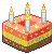 Google Cake with candles 50x50 icon