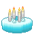 Gradient Cake with candles 50x50 icon