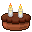 Chocolate Cake with candles 32x32 icon