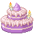 Taro Cake Type 4 with candles 50x50 icon
