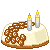 Gingerbread Cake Type 1 with candles 50x50 icon