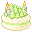 Christmas Tree Cake with candles 32x32 icon