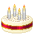 British Christmas Cake with candles 50x50 icon