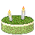 Matcha Choco Powder Cake with candles 50x50 icon