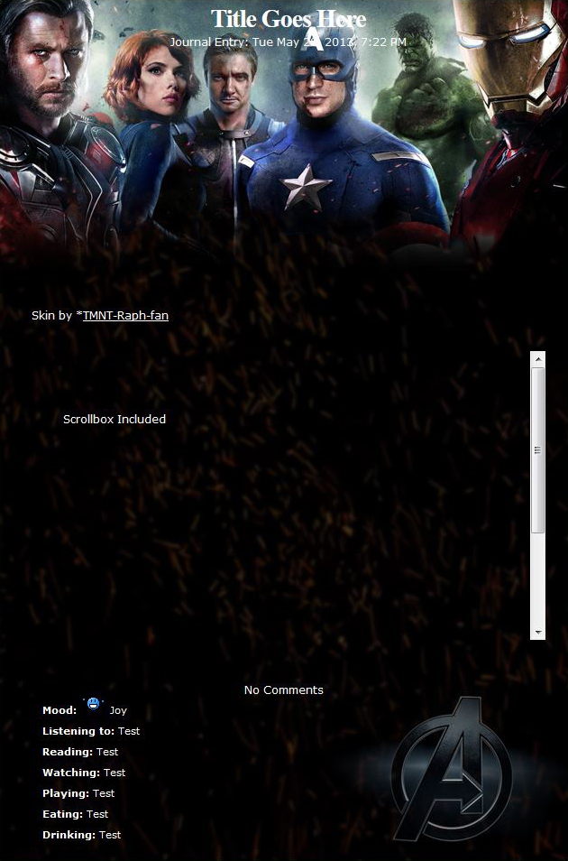 Avengers Journal Skin