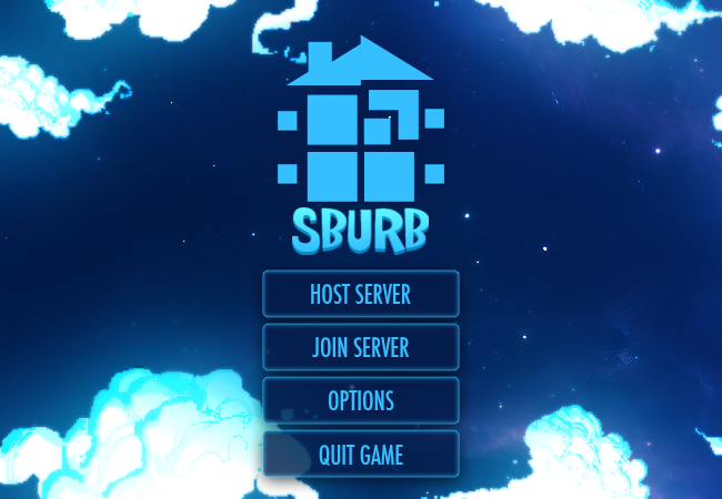 SBURB Main Menu Mockup Flash