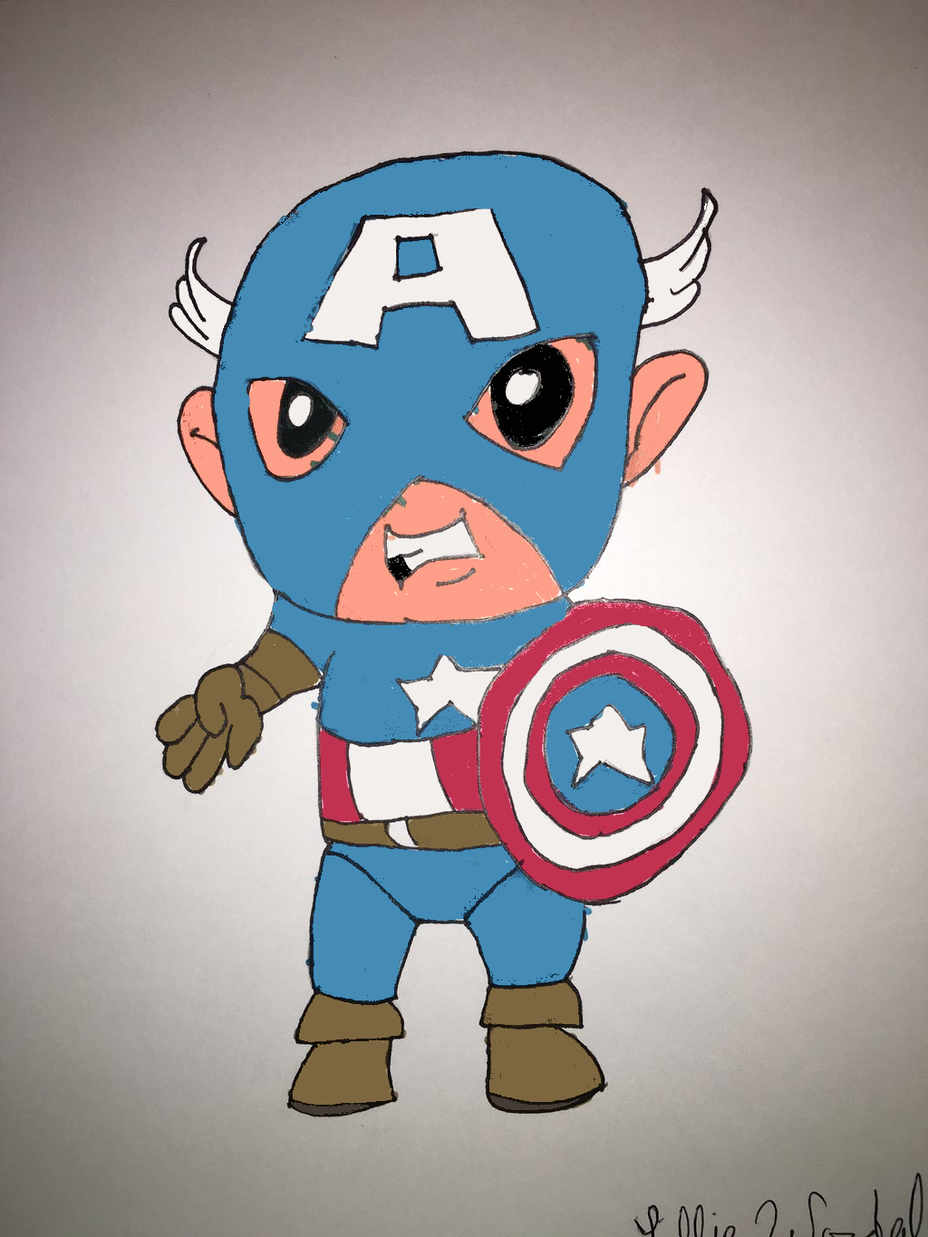 Chibi Captain America