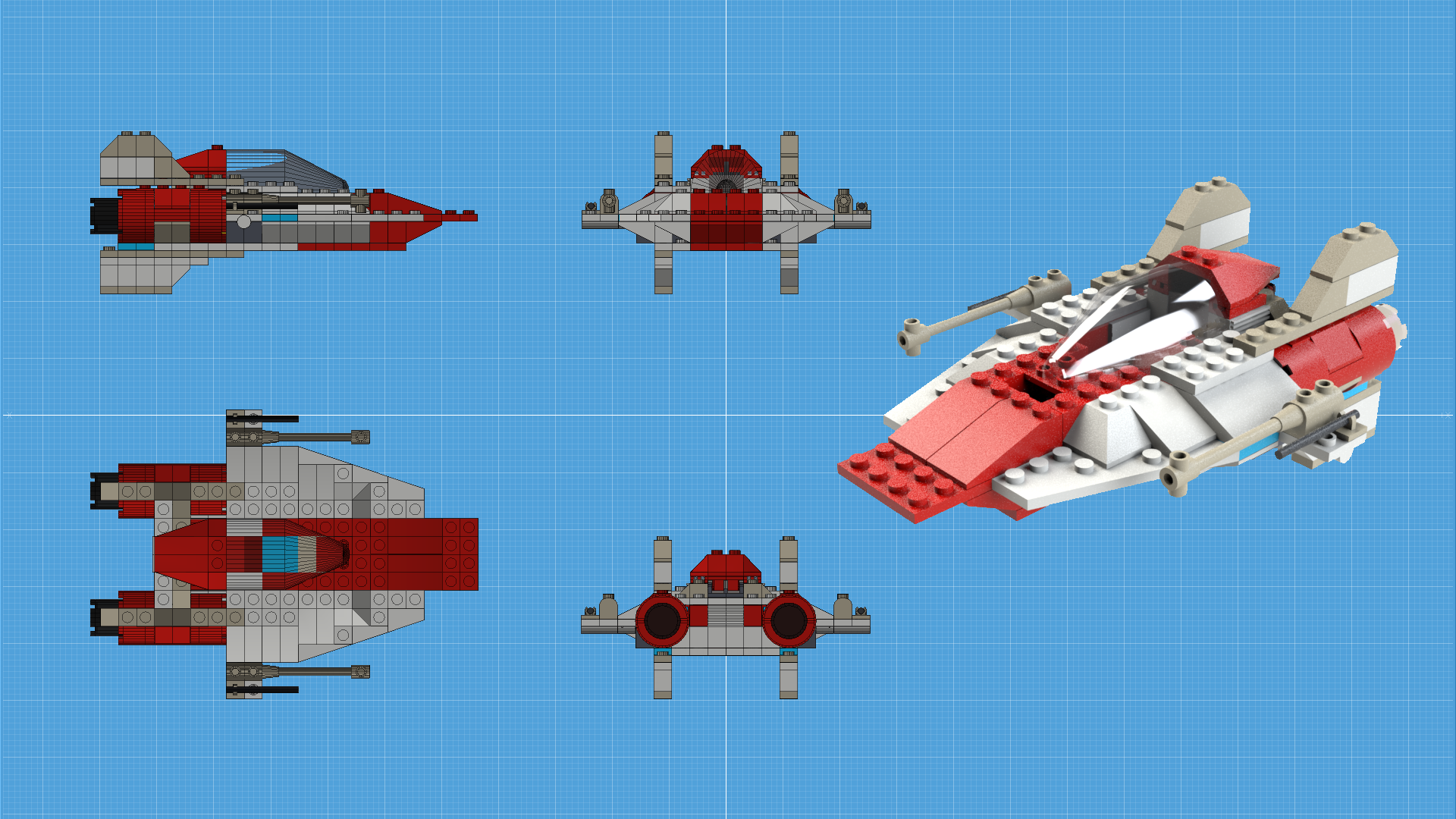 Lego A-Wing by purepitch72 on DeviantArt
