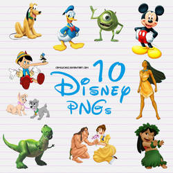 10 Disney PNG files