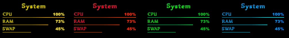 Colored System Monitor