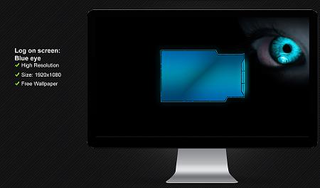 Log on screen Blue eye by poweredbyostx