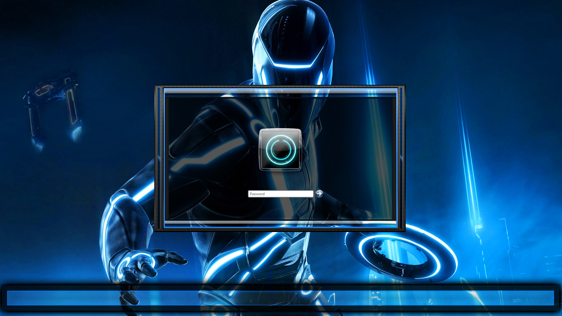 Tron Legacy logon screen + user images al in 7